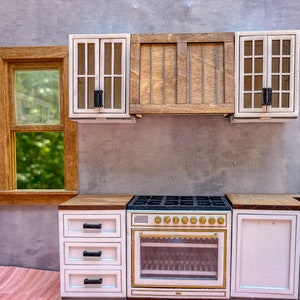 Dollhouse Miniature Range Hood Kit: 1/12 Scale, Laser Cut