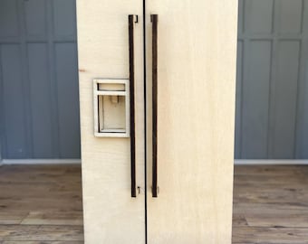DIGITALE DATEI! Puppenhaus Kühlschrank Bausatz: 1:12 Miniatur Französische Tür (SVG Datei)