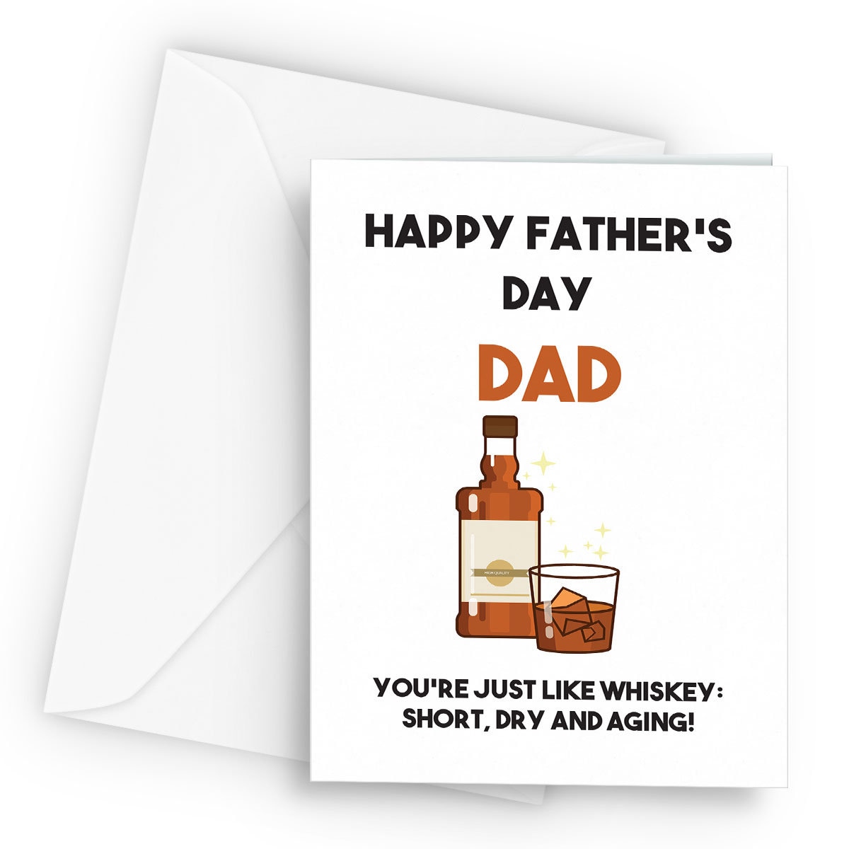 Just Like Whiskey Dad Father's Day Card A5 Greetings Card Etsy