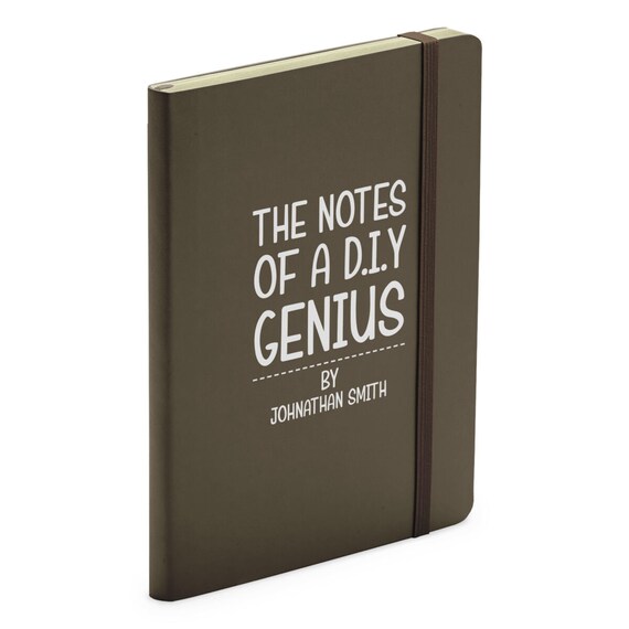 Personalised Notes of A DIY Genius Funny Parent Brown Soft - Etsy Personalised Notes of A DIY Genius Funny Parent Brown Soft - Etsy