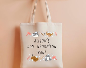 Personalised Name - Dog Groomer Grooming Accessory Tote Bag Gift
