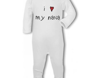 I Heart My Nana - Baby Romper Suit