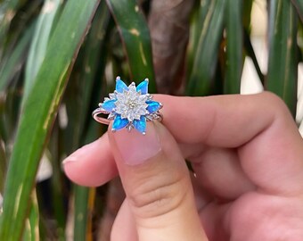 Dainty Lotus Flower Ring - 925 Sterling Silver Beaded Band, Handmade & Gift Ready - View #7