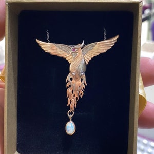 Opal Stone Necklace, Phoenix Necklace, Necklace For Woman, Dragon Necklace, The Legendary Phoenix, Dracarys,Aegon, Mother's Day Gifts İdeas
