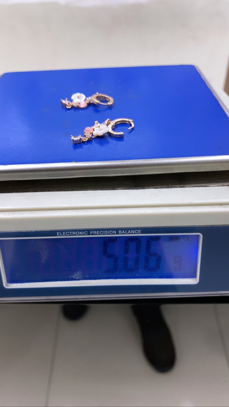 Cherry Blossom 925 Silver Rose Gold Jewelry Set Etsy