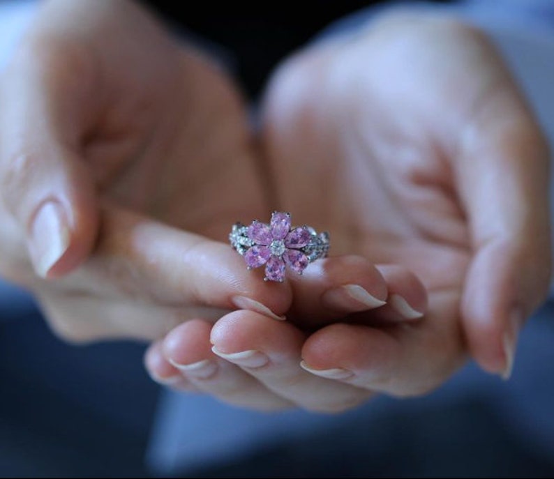 Eda-Ring, Muttertag-Schmuck, Ring Eda Yildiz-Ring, Sen Cal Kapimi-Ring, Eda Yildiz, rosa Ring, SCK Eda-Ring, Muttertagsring, Geschenk für Mama Bild 6