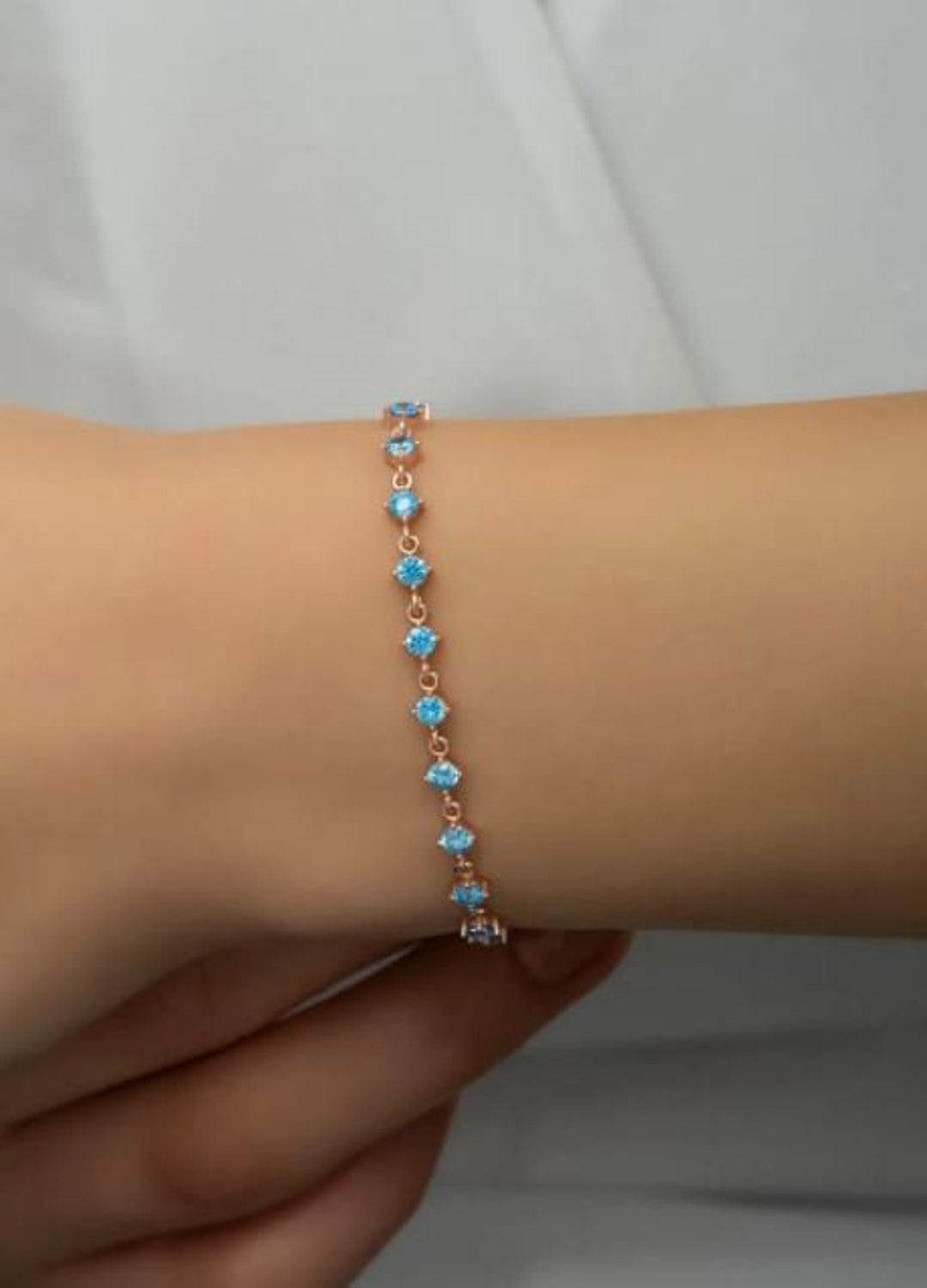 Navy Muse Tennis Bracelet main image 0