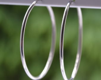 25mm con interior de bucle resultados para joyería 20 Chapado en Plata Pendiente Aros
