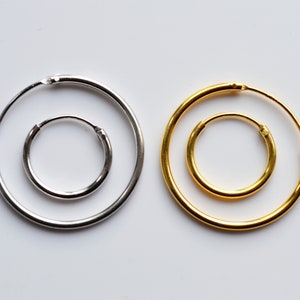 Sterling Silver Mini Hoop Earring Set – Lightweight Minimalist Design