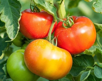 Mortgage Lifter Heirloom Tomato Seeds, Indeterminate Plant, Beefsteak Tomato, Savory and Sweet Tasting Tomato, Easy to Grow, Fresh Vegetable