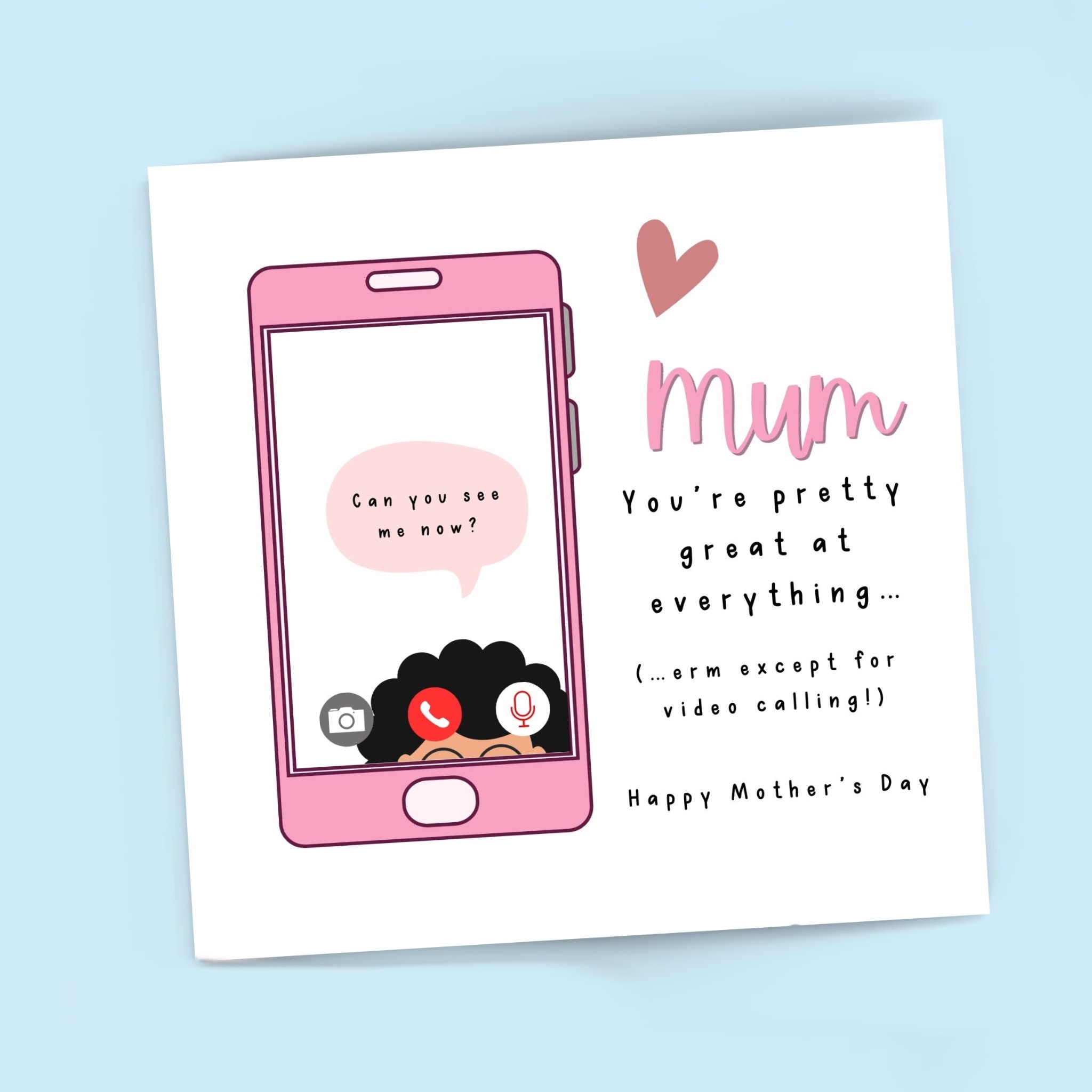 Mum Funny Mothers Day Card Video Calling Video Call Chat - Etsy Mum Funny Mothers Day Card Video Calling Video Call Chat - Etsy