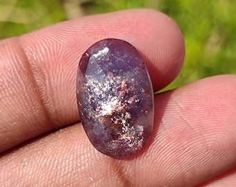 Iolite Sunstone faceted ~ Fire Iolite Sunstone - Rose Cut - Natural Iolite Sunstone - Jewelry making - Iolite Sunstone Crystal
