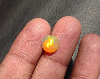 Beautiful fire opal crystal cabochon gemstone, wholesale natural Ethiopian fire opal gemstone