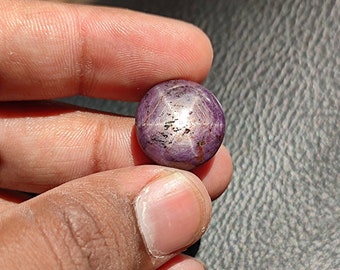 Hermoso cabujón liso de cristal ESTRELLA DE RUBÍ, venta al por mayor, piedra preciosa cabujón liso de estrella de rubí de corindón natural para fabricación de joyas