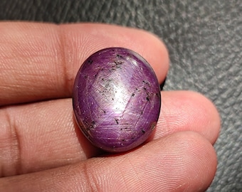 Hermoso cabujón liso de cristal ESTRELLA DE RUBÍ, piedra preciosa cabujón liso de estrella de rubí natural al por mayor para hacer joyas