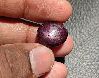 Hermoso cabujón liso de cristal ESTRELLA DE RUBÍ, venta al por mayor, piedra preciosa cabujón liso de estrella de rubí de corindón natural para fabricación de joyas