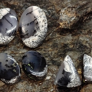 Dendritic opal cabochon gemstone, wholesale natural beautiful dendritic opal lot