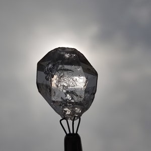 Herkimer Diamant Kristall - Doppelender Herkimer Diamant - Regenbogen Herkimer - Healing Aura Kristall - Wire Wrapping - Haus-Einweihung