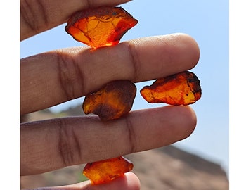 原石琥珀（1）原石琥珀石クリスタルロック - 原石鉱物標本 - 天然宝石 