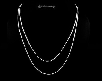 Silberkette - 925 Sterling Silber Schlangenkette, 2 mm, 16 '' 18 "20 '' - Sterling Silber Kettenhalskette, Schmuck, Geschenkartikel