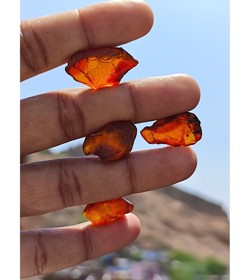 Beautiful RAW BALTIC AMBER Crystal gemstone, wholesale natural rough Baltic amber Crystal lot for healing purpose image 1