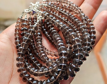 RARE COLOMBIANITE BRACELET, Faceted beads, Cintamani Stone, Raw Crystal - Oval - Obsidian, Pseudotektite, Metaphysical, Rare Healing Crystal