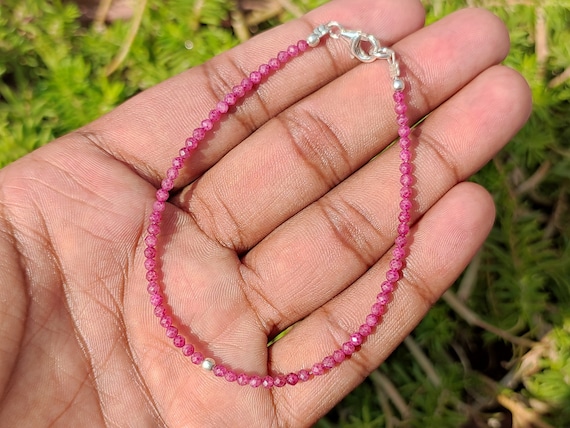 Pink tourmaline shop bracelet