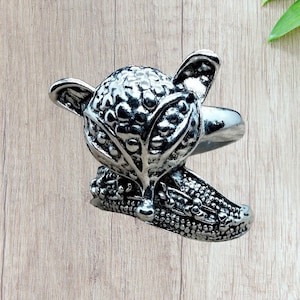 Silver Fox Animal Ring, Hippie Ring , Cocktail Rings, Bohemian Ring, Best Selling Rings for Women.