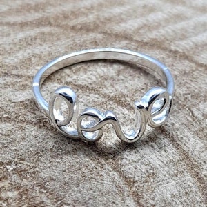 Love Message Ring: Stackable Thumb/Finger Ring