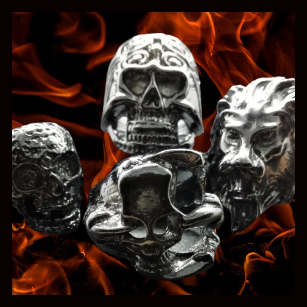 Anello Da Uomo Con Teschio Massonico In Acciaio Inox, Anello Con Teschio Da Vampiro, Per Halloween, Per Motociclisti, Stile Gotico Con Teschio Di Demoni, T1/2, Metallo