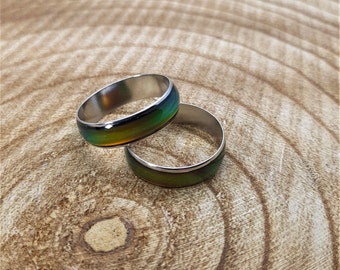 Mood Colour Changing Rings, Fun Colourful, Heat Change, Mood