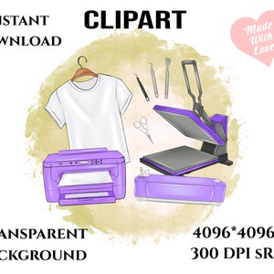Craft Business PNG, Download für Sublimation, T-Shirt Druck, Diy Tools, Drucker, Wärmepresse