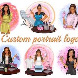 Custom Portrait Logo, Cartoon logo portrait, Portrait Custom Avatar, Business logo, Digital Realistic Portrait, Professional logo Design
