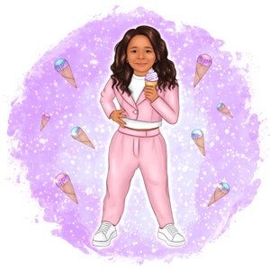 Retrato de logotipo de dibujos animados para niños, Logotipo de retrato personalizado, Retrato Avatar personalizado, Logotipo de negocios, Realista digital, Diseño de logotipo profesional