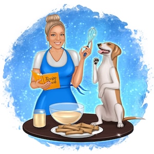 Custom Portrait Logo, Cartoon logo portrait, Custom Avatar, Business logo, craft maker, tumbler, sublimation, heat press, dog treats, cook