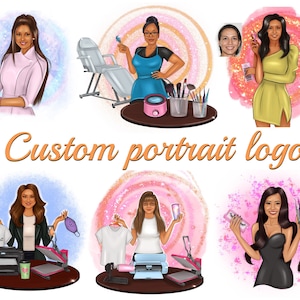 Logo design custom Custom Portrait Logo Cartoon logo Portrait Custom Avatar Business logo Digital Realistic Professional logo Design