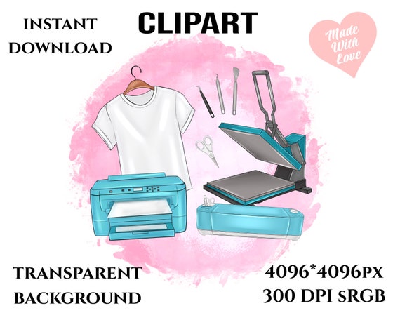 T-shirt sublimation tools clipart, heat press (1794153)