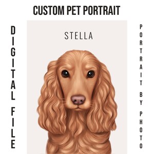 Custom digital pet portrait personalized, cartoon, funny, dog, cat, Yorkshire terrier, French bulldog, corgi, spaniel, Maine coon, Siamese