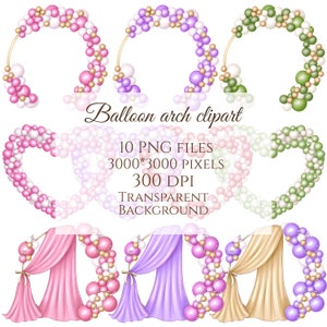 Łuk balonowy, biznes eventowy PNG, dekorowanie clipart, clipart kreskówkowy, panna młoda, ślub, balony na przyjęcie urodzinowe, pobieranie do sublimacji