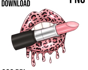 Makeup PNG, download for sublimation, clipart for business cards, lipstick, lipgloss, beauty salon, makeup salon, makeup master, cheetah