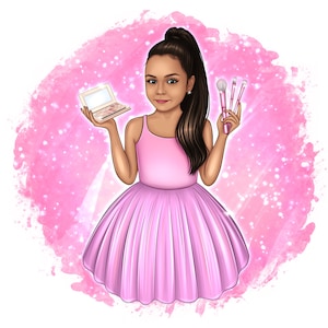 Retrato de logotipo de dibujos animados para niños, Logotipo de retrato personalizado, Retrato Avatar personalizado, Logotipo de negocios, Realista digital, Diseño de logotipo profesional