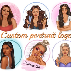 Conception de logo personnalisée, Portrait de logo de dessin animé, Avatar personnalisé de portrait, Logo d’entreprise, Portrait réaliste numérique, Conception de logo professionnel