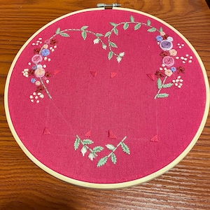 Embroidered Polaroid frame