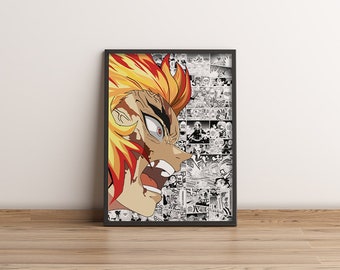 Set Your Heart Ablaze: Premium Anime Print