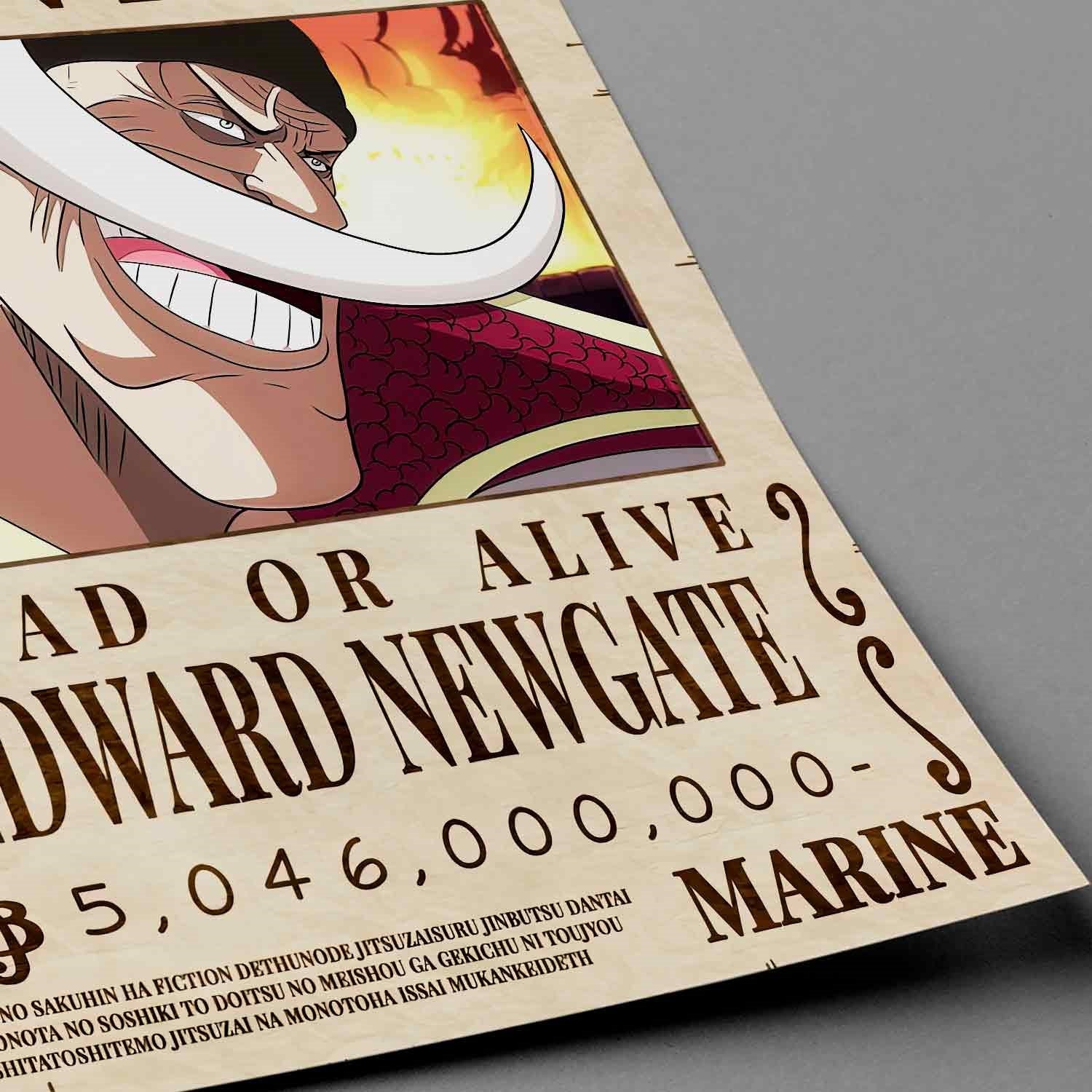 One Piece Wanted Poster Whitebeard