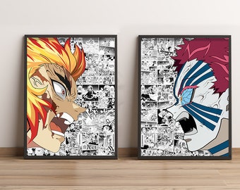 Mugen Train Battle Bundle: Premium Anime Print