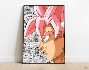 Schwarzes Goku Premium Kunstdruck