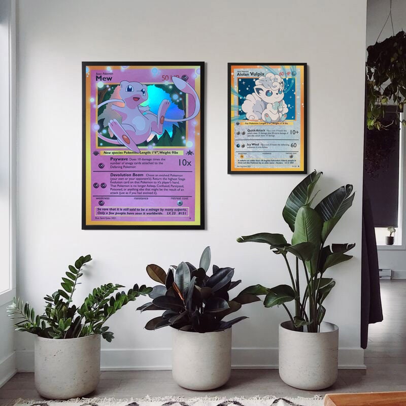 Mew Giant Pokemon Card Art Print 