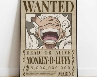 Poster One Piece Wanted : Affiche Murale One Piece Recherché