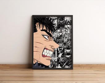 Black Swordsman - Guts : Premium Anime Druck